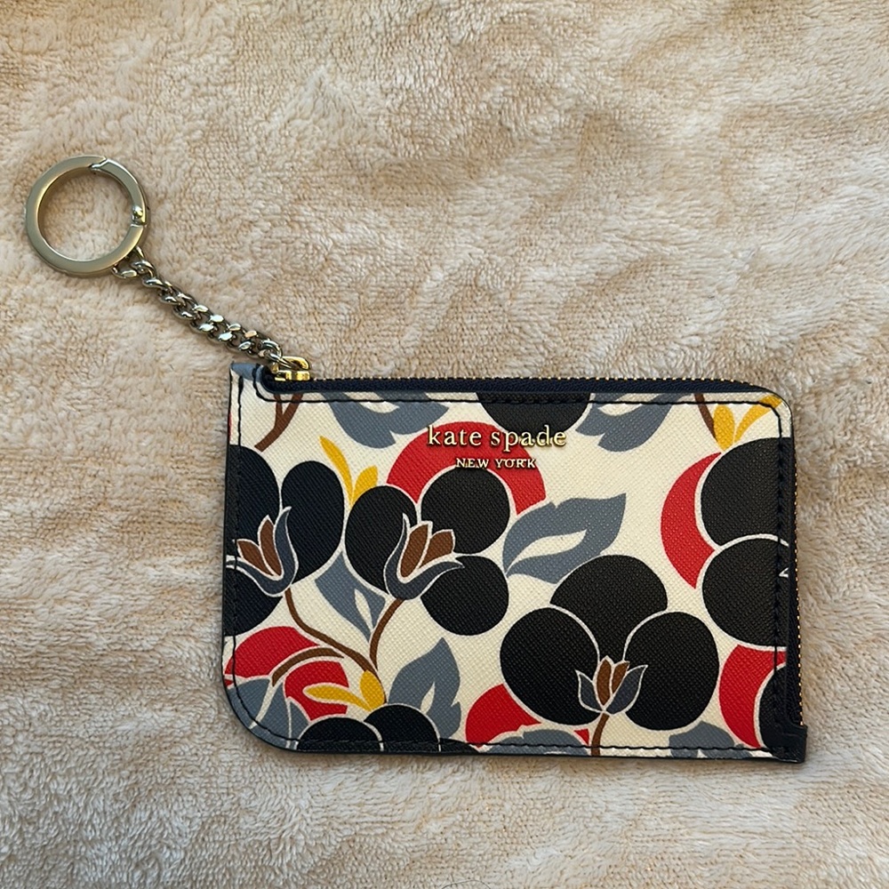 Kate Spade Key & Card Holder Floral Design